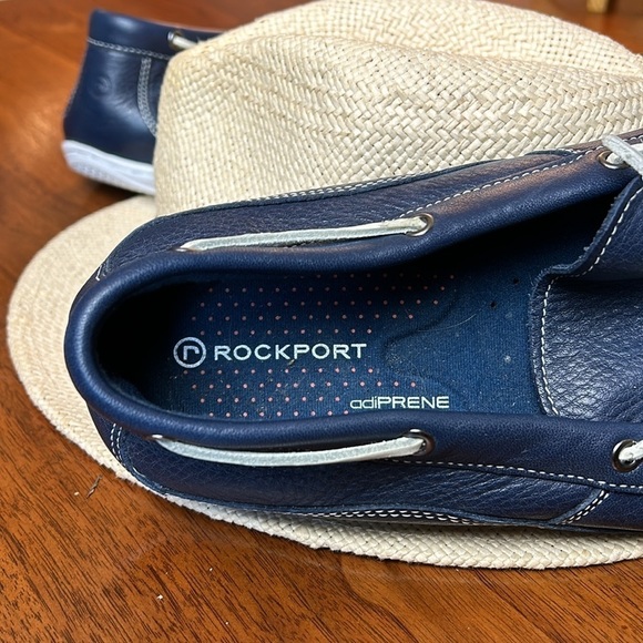 Rockport DALVER Walkability Navy Leather Ultimate Comfort Loafers 13 Slip On - Picture 10 of 11